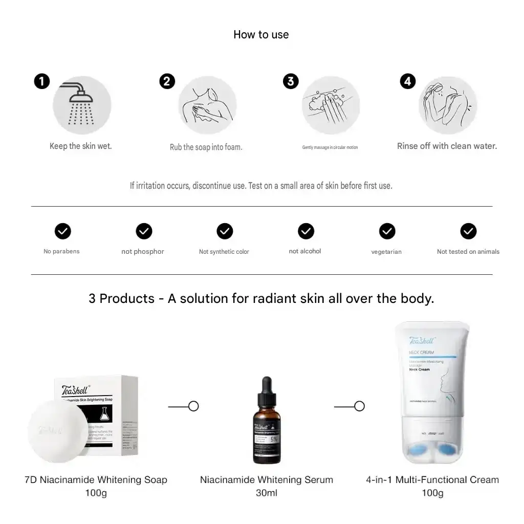 Teashell-Niacinamide-Skin-Brightening-Soap-100g Hong Kong