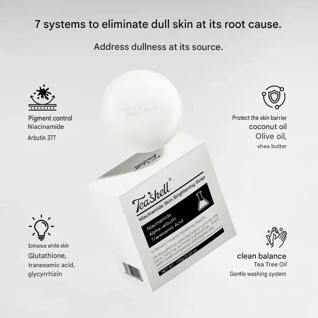 Teashell-Niacinamide-Skin-Brightening-Soap-100g Hong Kong